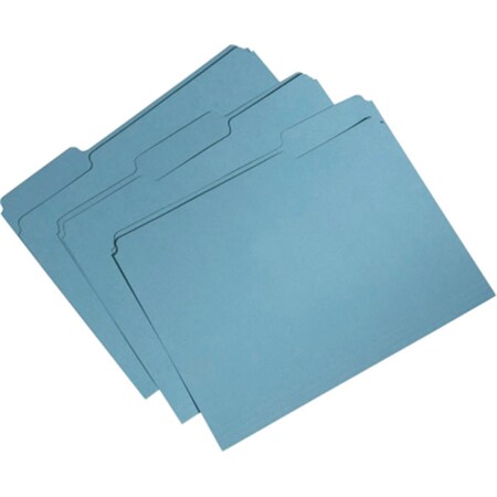 Made-To-Stick 753001 1 by 3 Cut Letter Single Ply Recycled File Folder  Blue MA3191973